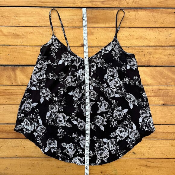 Urban Outfitters Silence + Noise Floral Silk Cami Tank Top, Size Small - Picture 7 of 10